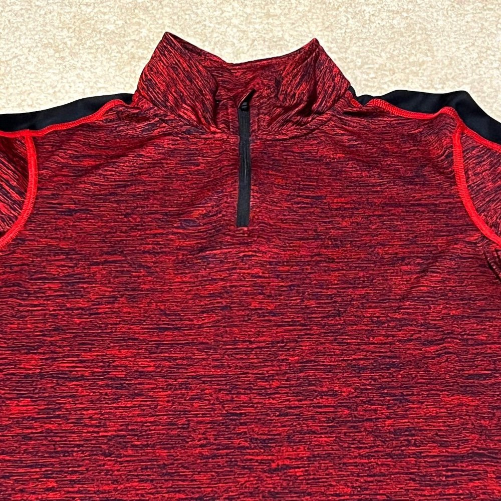 Tek Gear Boys DryTek Long Sleeve Quarter-Zip Top - Size Youth Large (14/16)